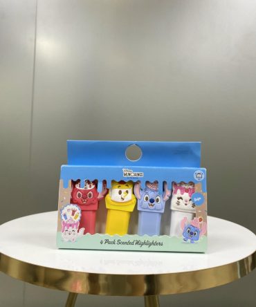 4 PACK RESALTADORES DISNEY MUNCHLINGS