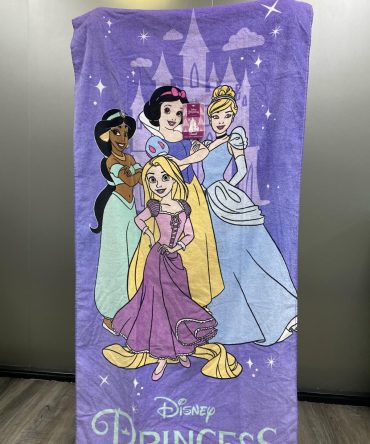 TOALLA DE BAÑO PRINCESAS LILA