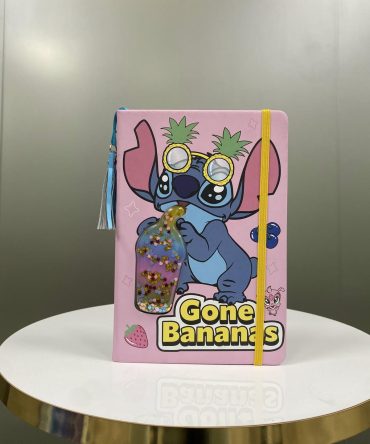 LIBRETA STITCH SNACK GLITTER