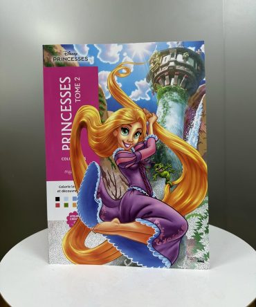 LIBRO PARA COLOREAR PORTADA RAPUNZEL