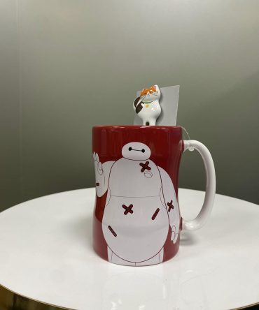 TAZA BAYMAX CON CUCHARA