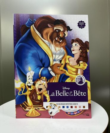 LIBRO PARA COLOREAR PORTADA BELLA Y BESTIA