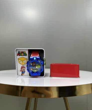 RELOJ MARIO Y YOSHI AZUL