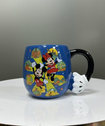 TAZA MICKEY Y MINNIE AZUL
